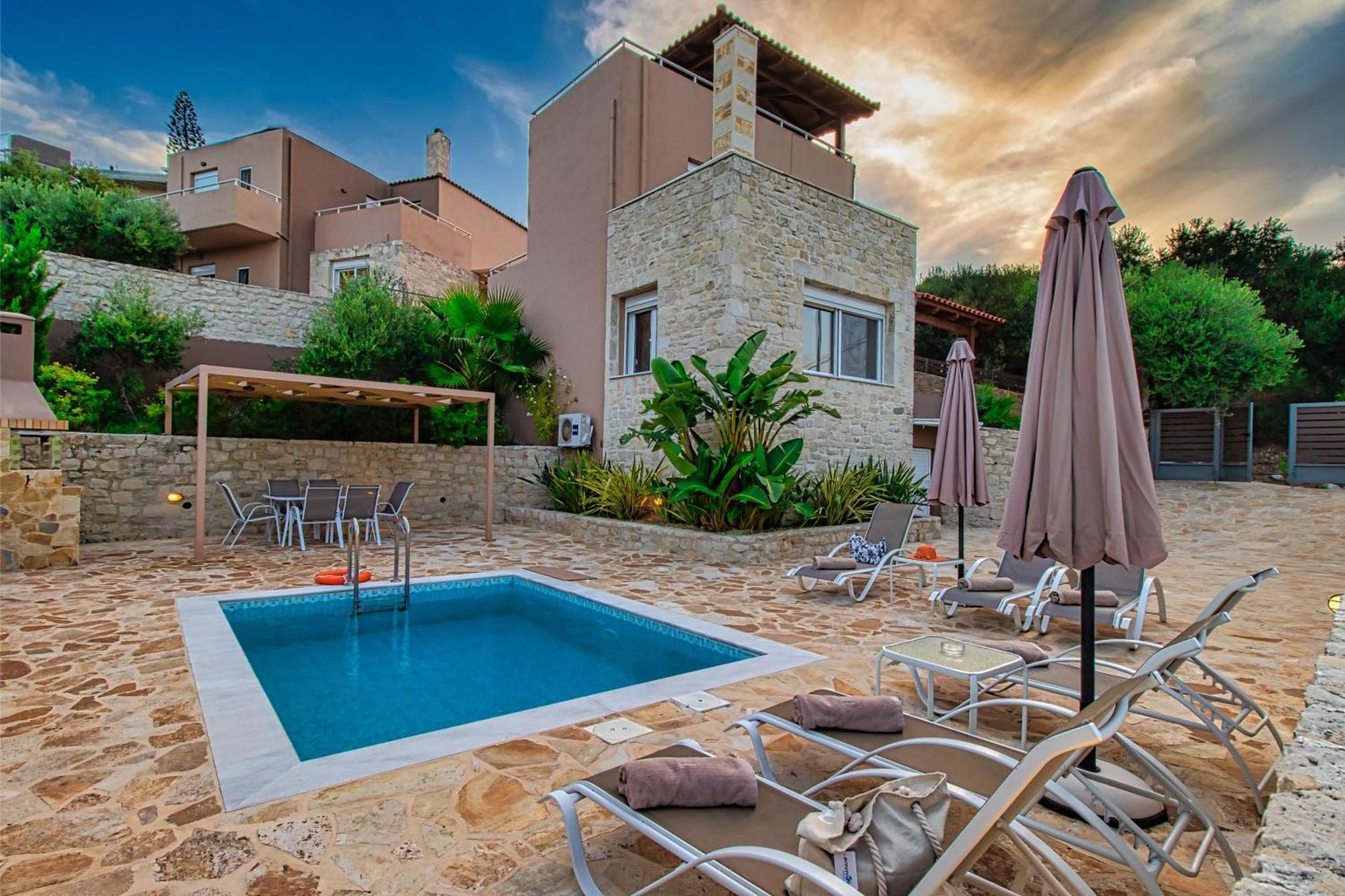 Theo Villas With Sea View Marathokefala Экстерьер фото