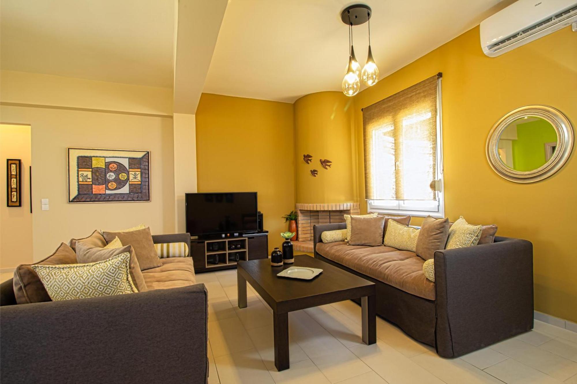 Theo Villas With Sea View Marathokefala Номер фото